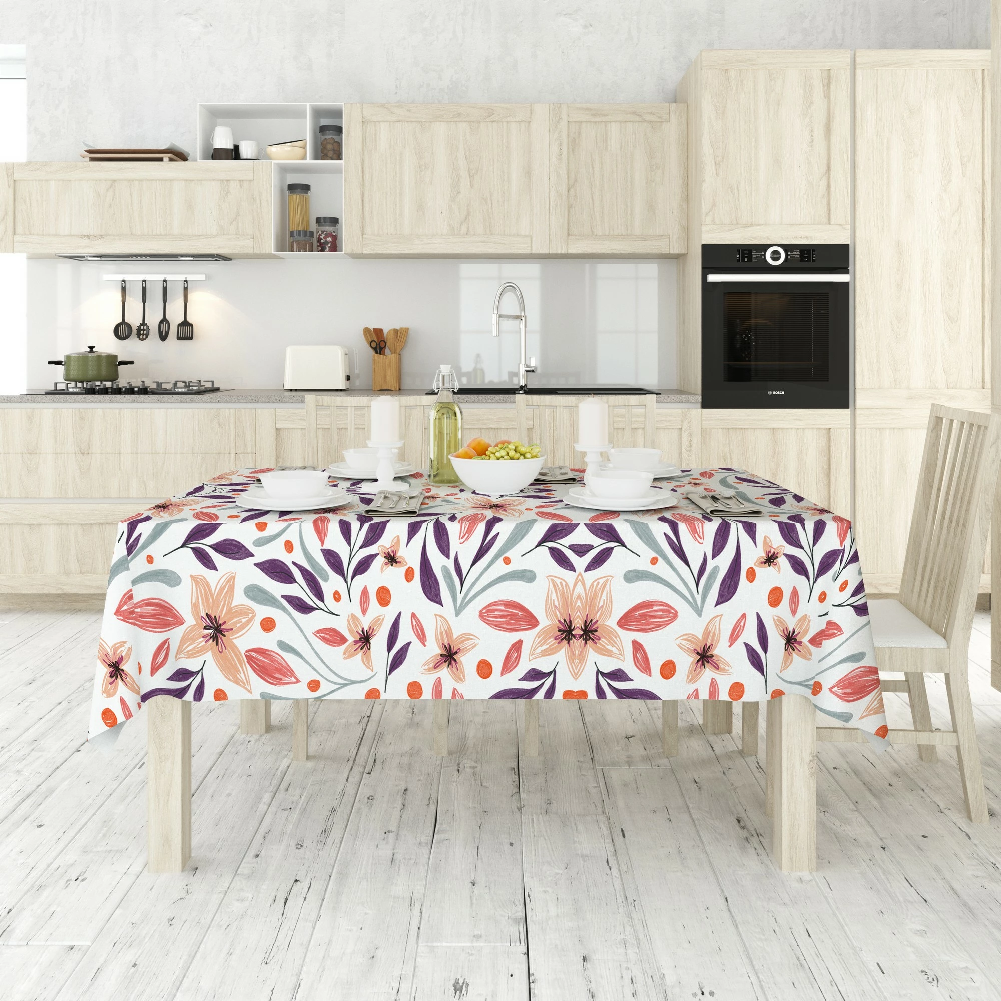 Mbulesë tavoline Hermia, Asr-tblclt25-6, 140x220cm