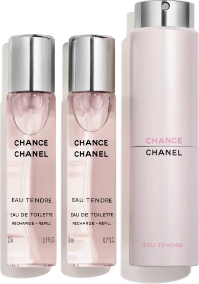 Set Eau De Toilette Chanel Chance Eau Tendre, 3 x 20 ml