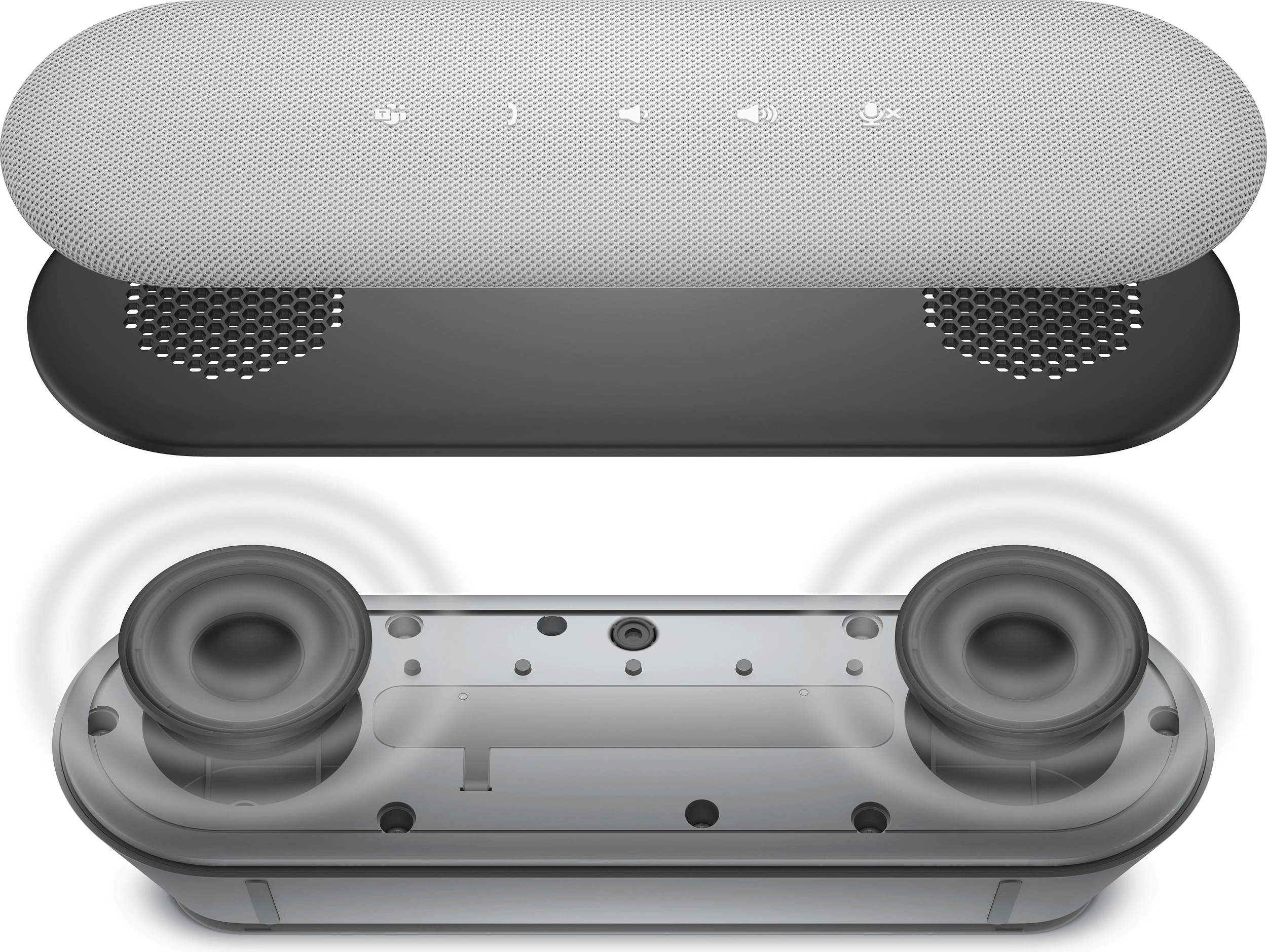 Altoparlant konferencash Dell Pro Speakerphone, USB-C, me kabllo 0.85 m, gri