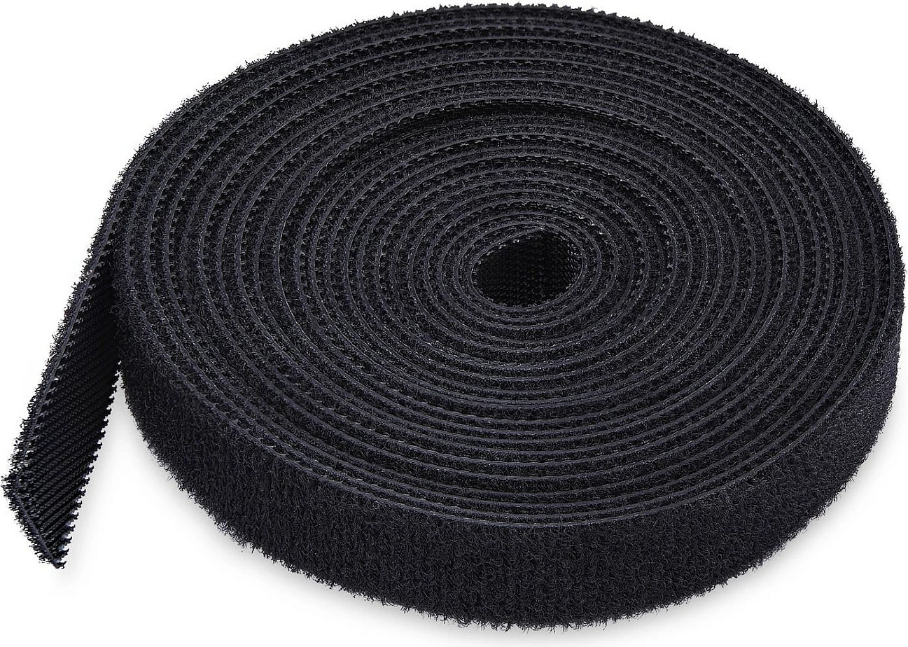 Rrotë shirit Velcro për kabllo StarTech, 22.8 m, 12.7 mm, e ripërdorshme, e zezë