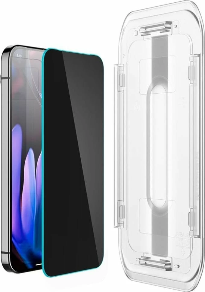 Xham i kalitur privatësie Spigen Glas.TR EZ FIT për Google Pixel 9/9 Pro 9H, 2 copë