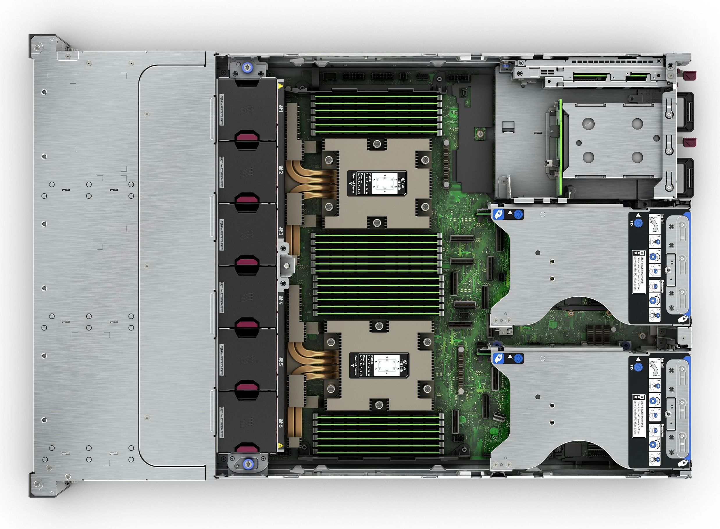 Server rack Hewlett Packard Enterprise HPE ProLiant DL385 Gen11, AMD EPYC 9124 3.0GHz 16-Core, 64GB DDR5, 2x480GB SATA SSD, 10GbE, 2U, zezë/gri