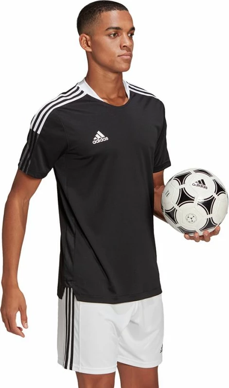 Fanellë stërvitjeje për meshkuj adidas, e zezë