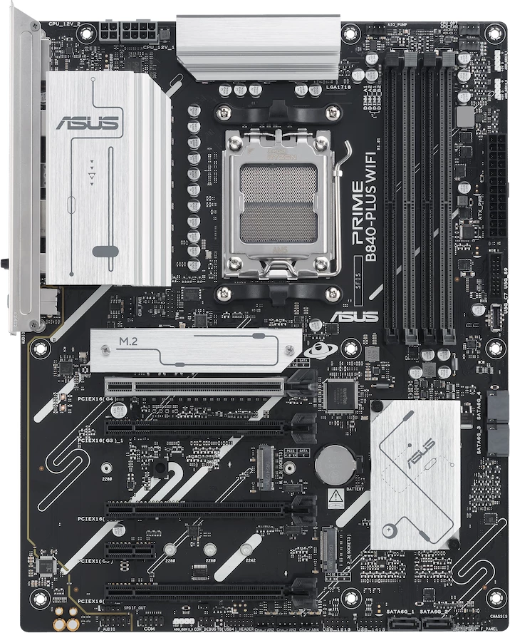 Pllakë amë ASUS PRIME B840-PLUS WIFI, ATX, AM5, DDR5