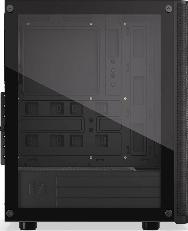 Kasë Endorfy Ventum 200 ARGB EY2A014 Midi Tower ATX me xham të kalitur, 4x120mm PWM ARGB fans, pa PSU, e zezë