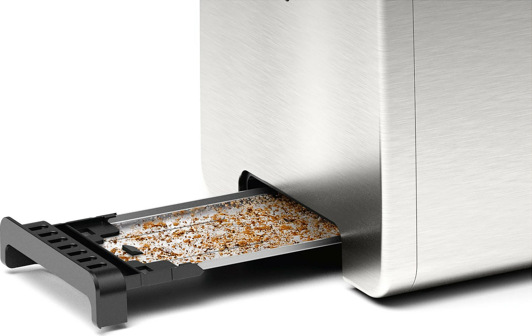 Toster Bosch TAT5P420 DesignLine, 2 feta, 970W, inox/zi