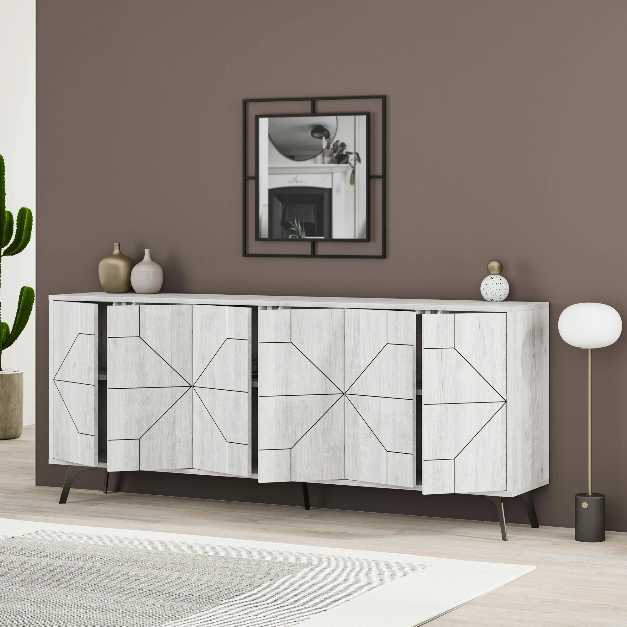 Konsol Skye Decor, Dune 183 - E bardhë antike
