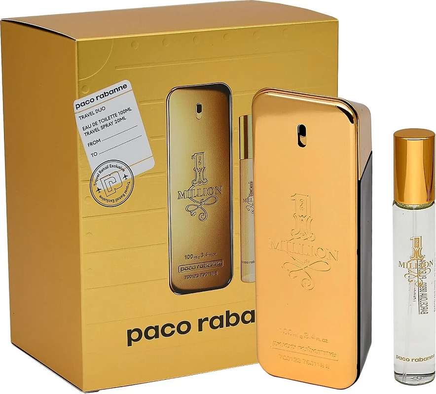 Eau de Toilette për meshkuj Paco Rabanne 1 Million, 100ml + 20ml
