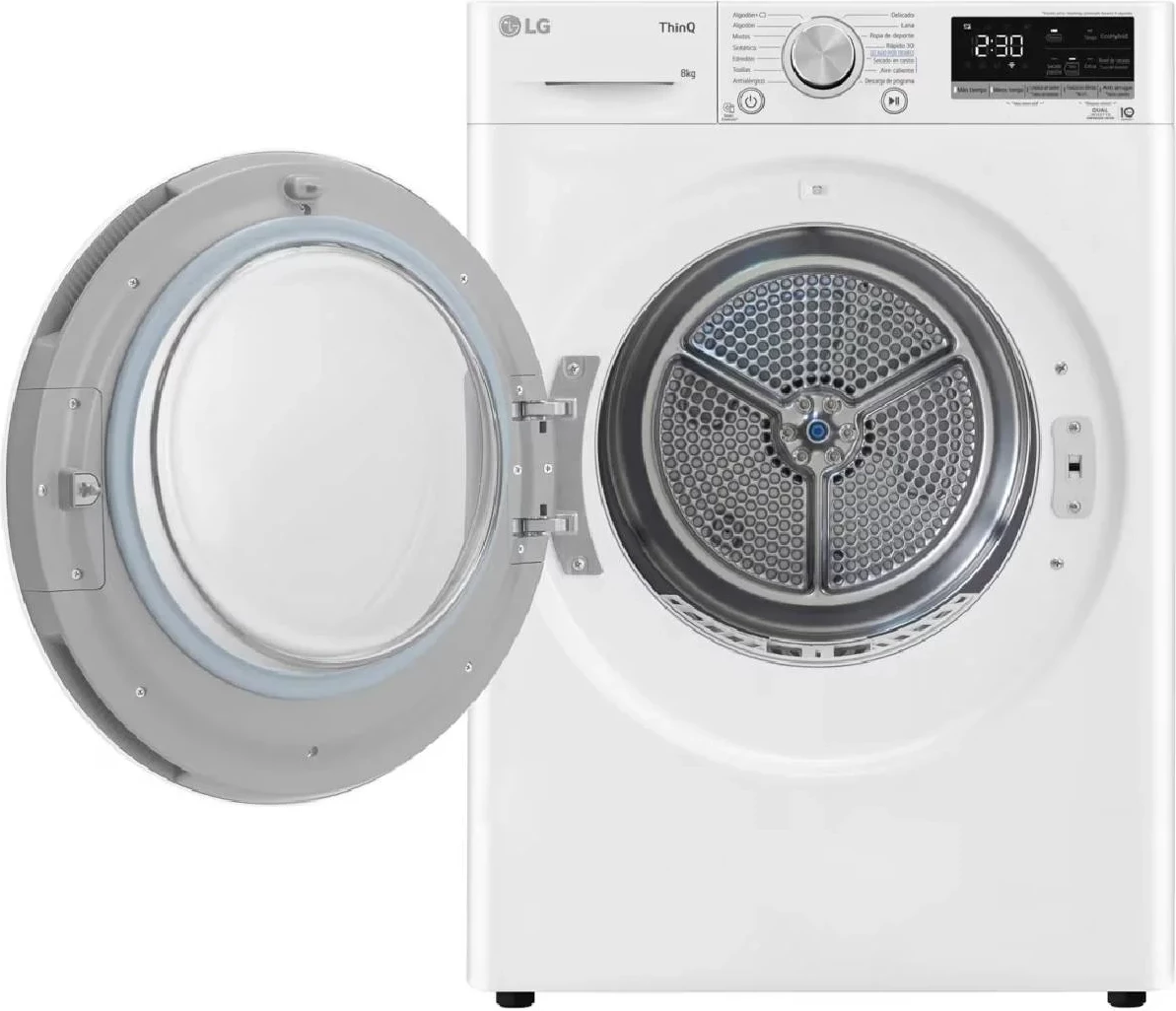 Tharëse rrobash LG RH90V9AV3N, 9 kg, Dual Inverter Heat Pump, A+++, ThinQ, e bardhë