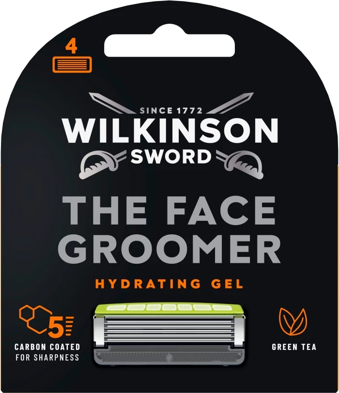 Insert për brisk për burra Wilkinson The Face Groomer, 4 copë
