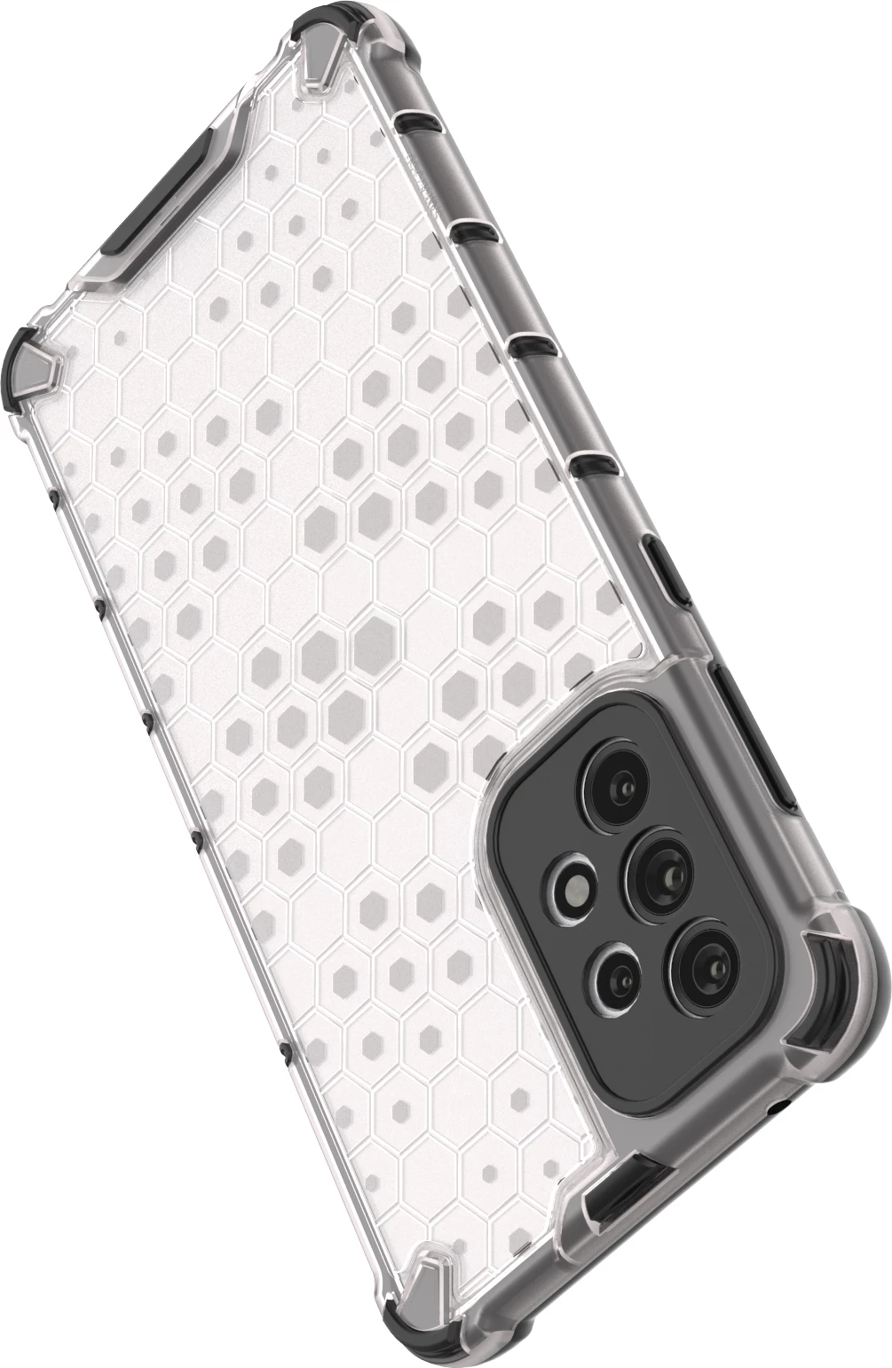 Mbështjellës Hurtel Honeycomb për Samsung Galaxy A73, i zi