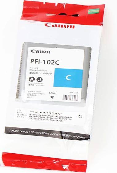 Rezervuar boje Canon PFI-102C 0896B001 130 ml, cyan