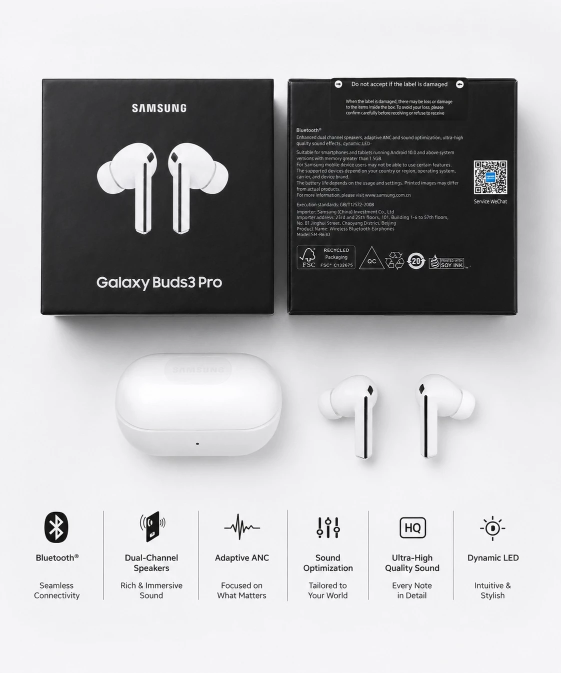 Samsung Galaxy Buds3 Pro Wireless me ANC