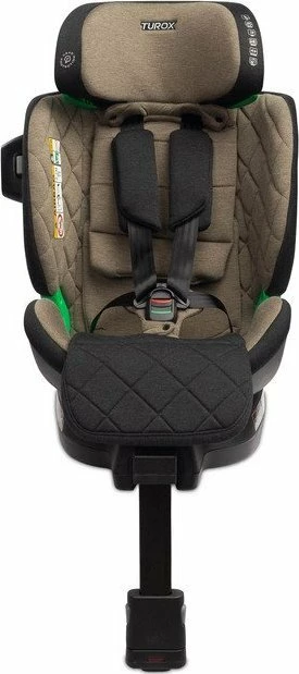 Ndenjëse për veturë Caretero Turox i-Size 40-150 cm, ISOFIX, 360° rrotulluese, Khaki (gjelbër)