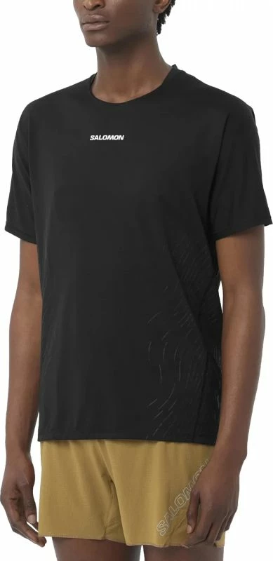 Maicë për meshkuj Salomon Sense Aero SS Tee Gfx M, e zezë [Madhësia: XL]