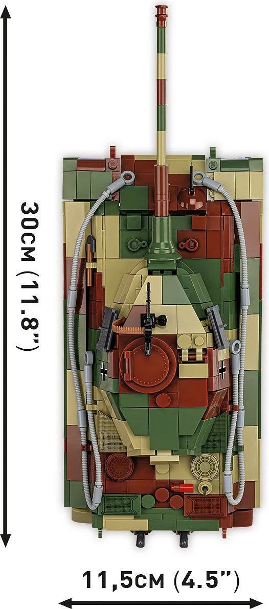 Set lodrash Cobi Klocki Panzer VI Ausf. B King Tiger, 802 pjesë, plastikë, me figurë