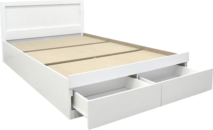 Krevat Olympus me sirtar, ngjyrë e bardhë, 100x200cm