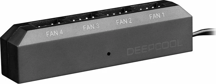 Kontroller ventilatorësh Deepcool FH-04 DP-F04PWM-HUB, hub 4 porta PWM 3-pin/4-pin, i zi