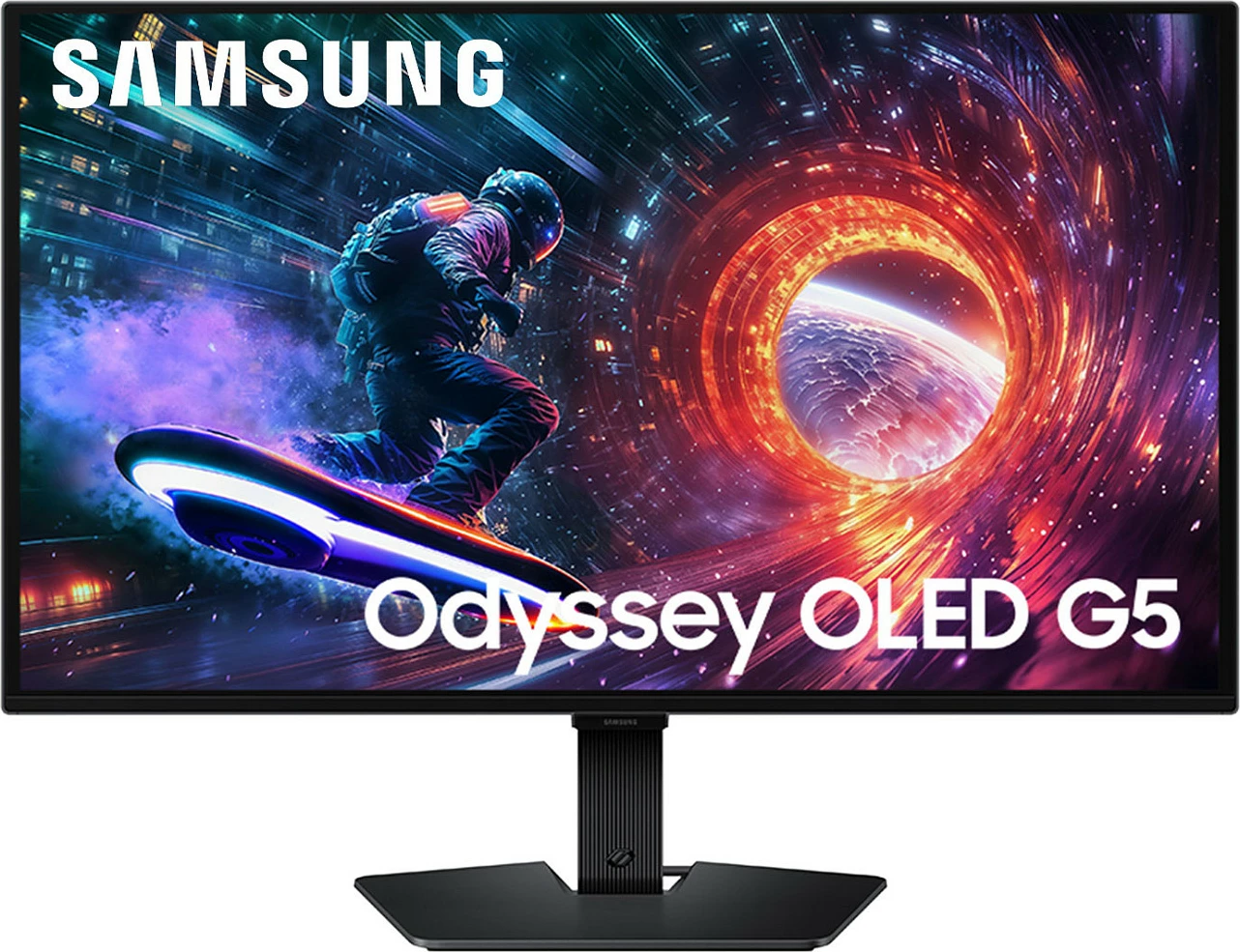 Monitor gaming Samsung Odyssey OLED G5 S27FG502EU, 27" WQHD 180Hz 1ms HDR10 FreeSync, i zi