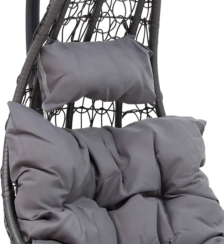 Karrige varëse për kopsht, ngjyrë gri, 103x83x200 cm