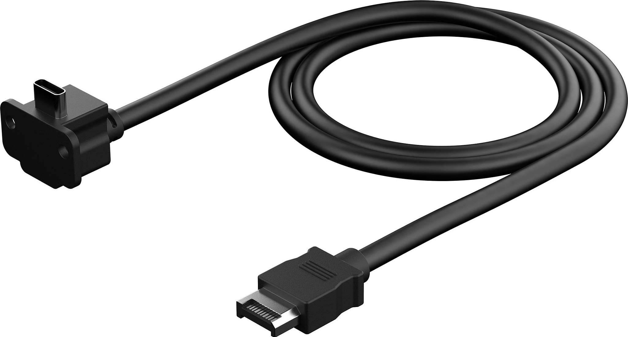 Kabllo USB-C Header Fractal Design Model E, Type-E në USB-C, 1 m, 10 Gbit/s, e zezë