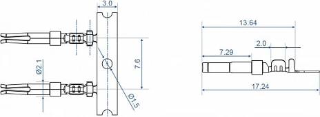Kontakte krimp DeLOCK për konektor D-Sub (femër), AWG 20/24, të veshura me ar, 4 copë, çelik inox