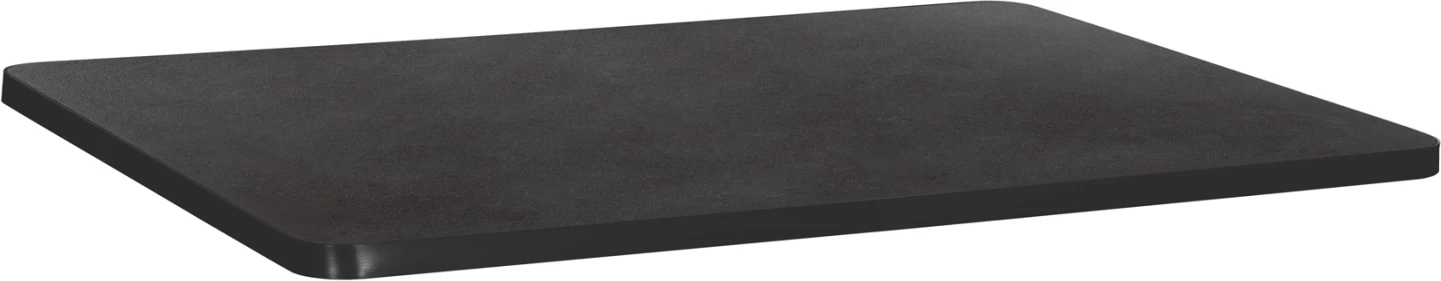 Sipërfaqe tavoline drejtkëndëshe prej guri të sinterizuar, e zezë, FH6656.01, 120x80 cm