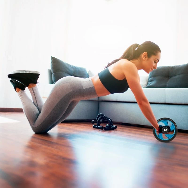 Ab roller Rebel Active Double Wheel AB-2 RBA-3061, zi/kaltër