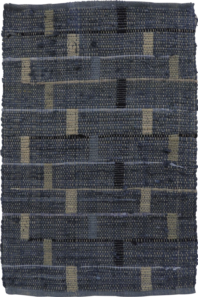 Qilim Box, pambuk, blu-bezhë, 60x90cm