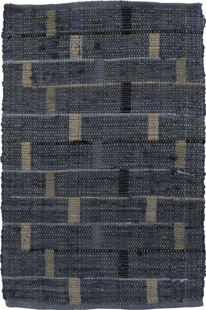 Qilim Box, pambuk, blu-bezhë, 60x90cm