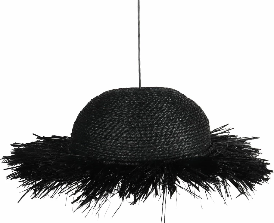 Llambë varëse Bangai, kashtë deti, e zezë, 40x40x21cm