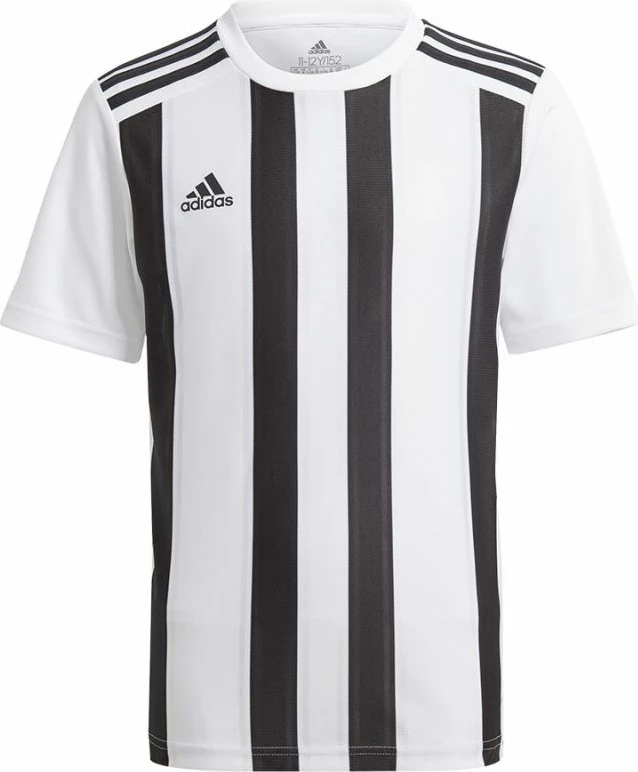 Fanellë futbolli për fëmijë adidas, e bardhë dhe e zezë