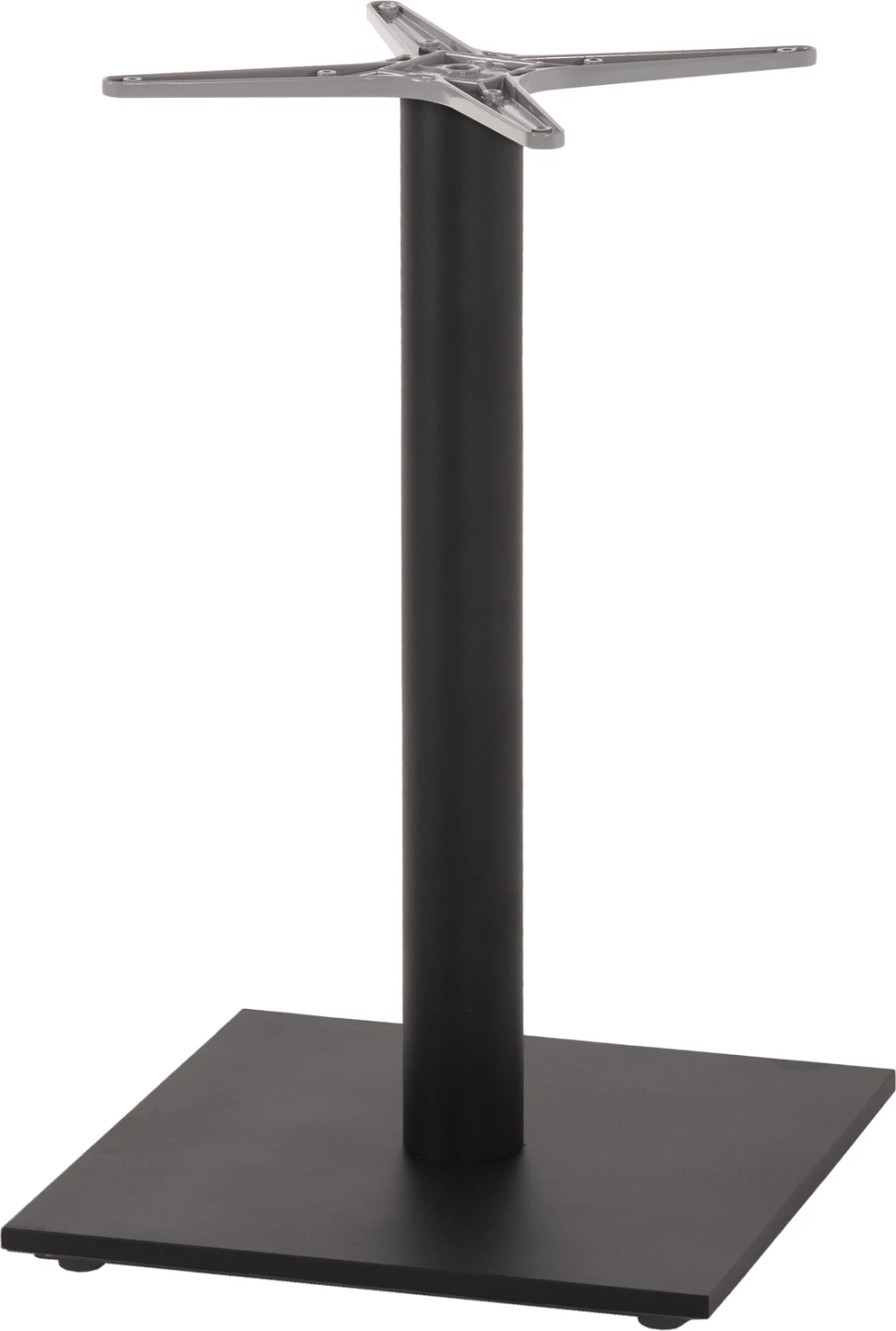 Bazë për tavolinë, ngjyrë gri alumini, FH475.20, 48x48 cm kryq, 45x45x73H cm