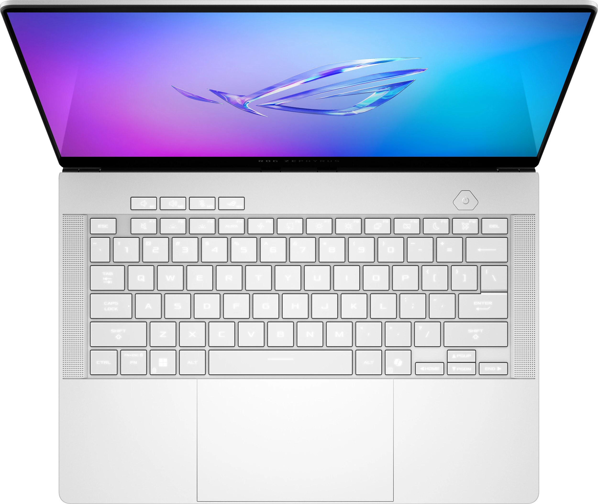Laptop ASUS ROG Zephyrus G14 GA403WR-QS086W, Ryzen 9 HX 370, 32GB RAM Memorje, 2TB SSD, GeForce RTX 5070 Ti 12GB, 14 inç 2880x1800, Windows 11 Home, Platinum White 2