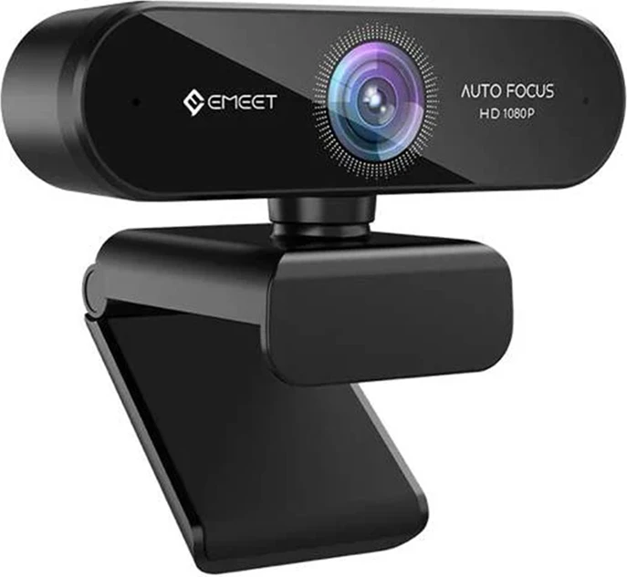 Webcam EMEET SmartCam Nova E3109 Full HD 1080p 30fps, autofocus, FoV 73°, 2 mikrofona, USB-A, e zezë, me mbulesë privatësie