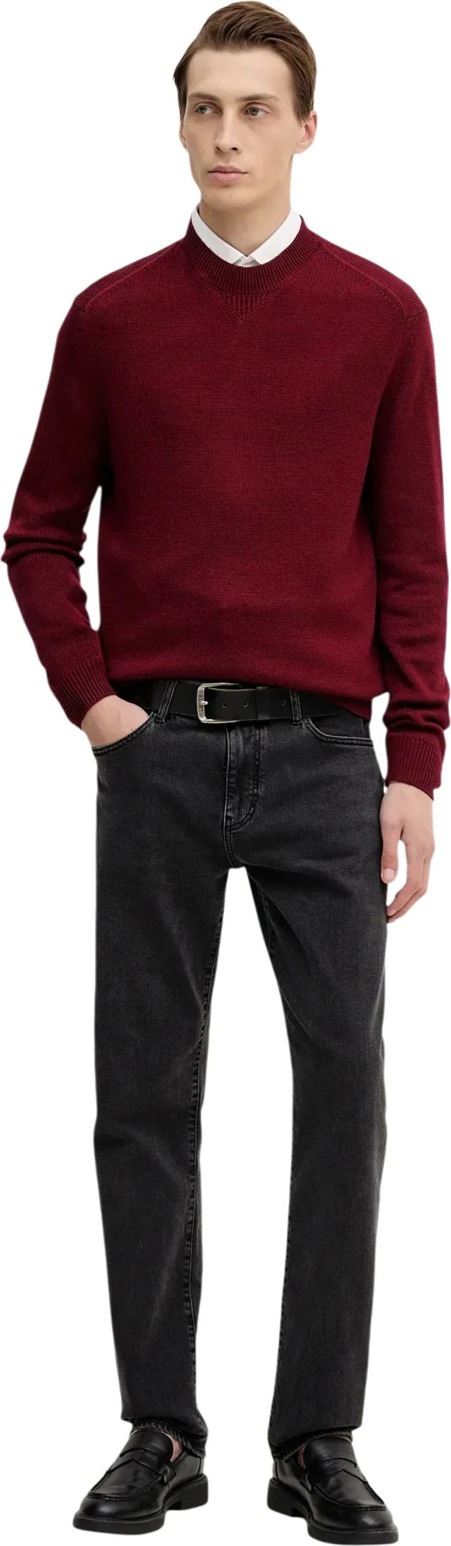 Xhemper për meshkuj Armani Exchange XM001916 AF14008, bordo [Madhësia: S]
