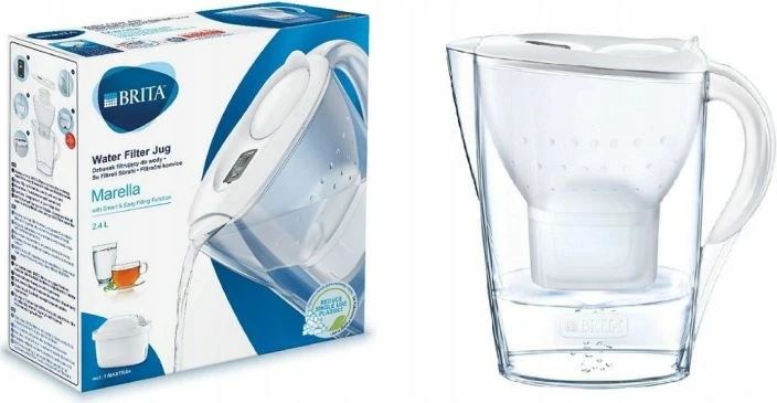 ibrik filtrues uji BRITA Marella + 1 Maxtra Pro, 2.4l, grafit