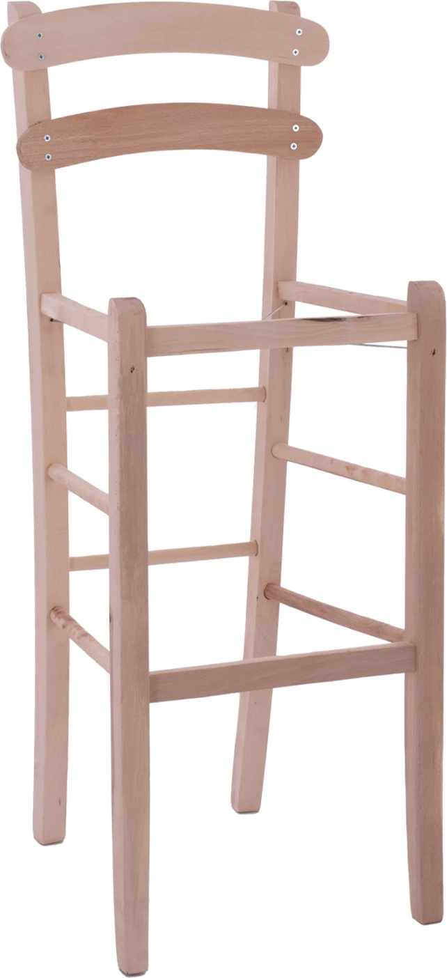 Karrige për bar prej druri e papërfunduar, FH5579.04, pa krahë, e lartë