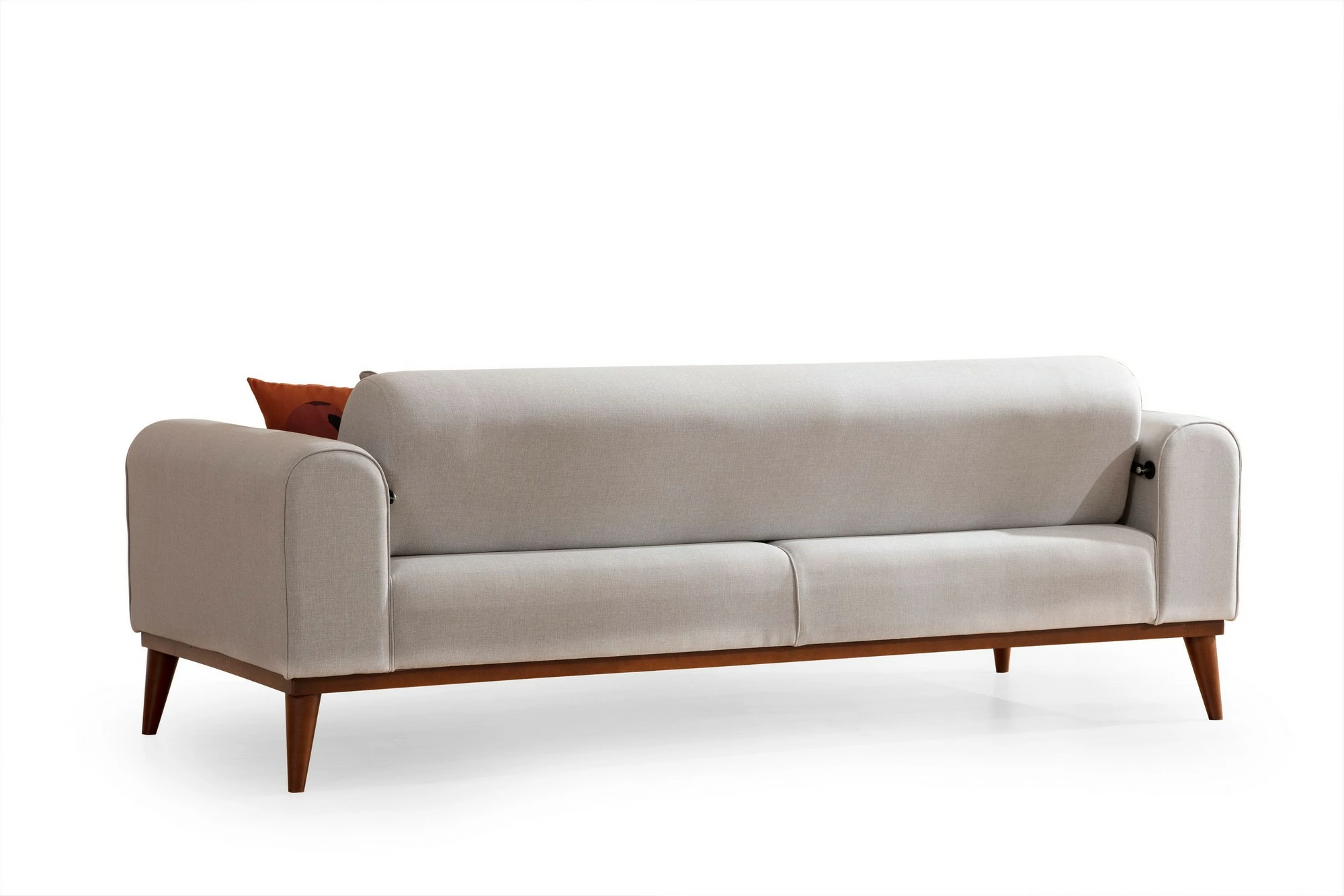 Divan-krevat treshe Atelier del Sofa, Cofi 3 vendësh, ngjyrë krem