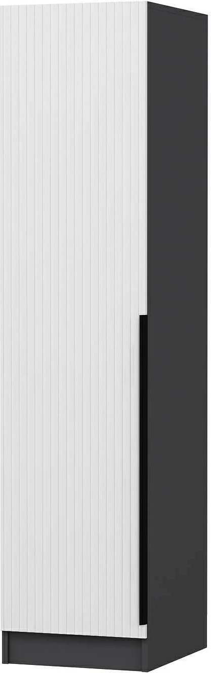 Dollap Skye Decor, Minar Kale - 8769, i bardhë dhe antracit, 45x52x210cm