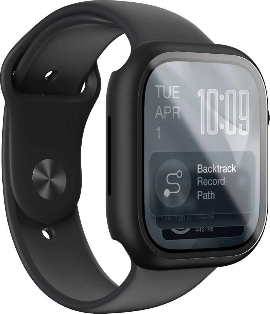 Mbrojtës ekrani me Mbështjellës, AmazingThing Radix FullGuard, për Apple Watch Series 11 46mm, xhami i temperuar 9H, i zi