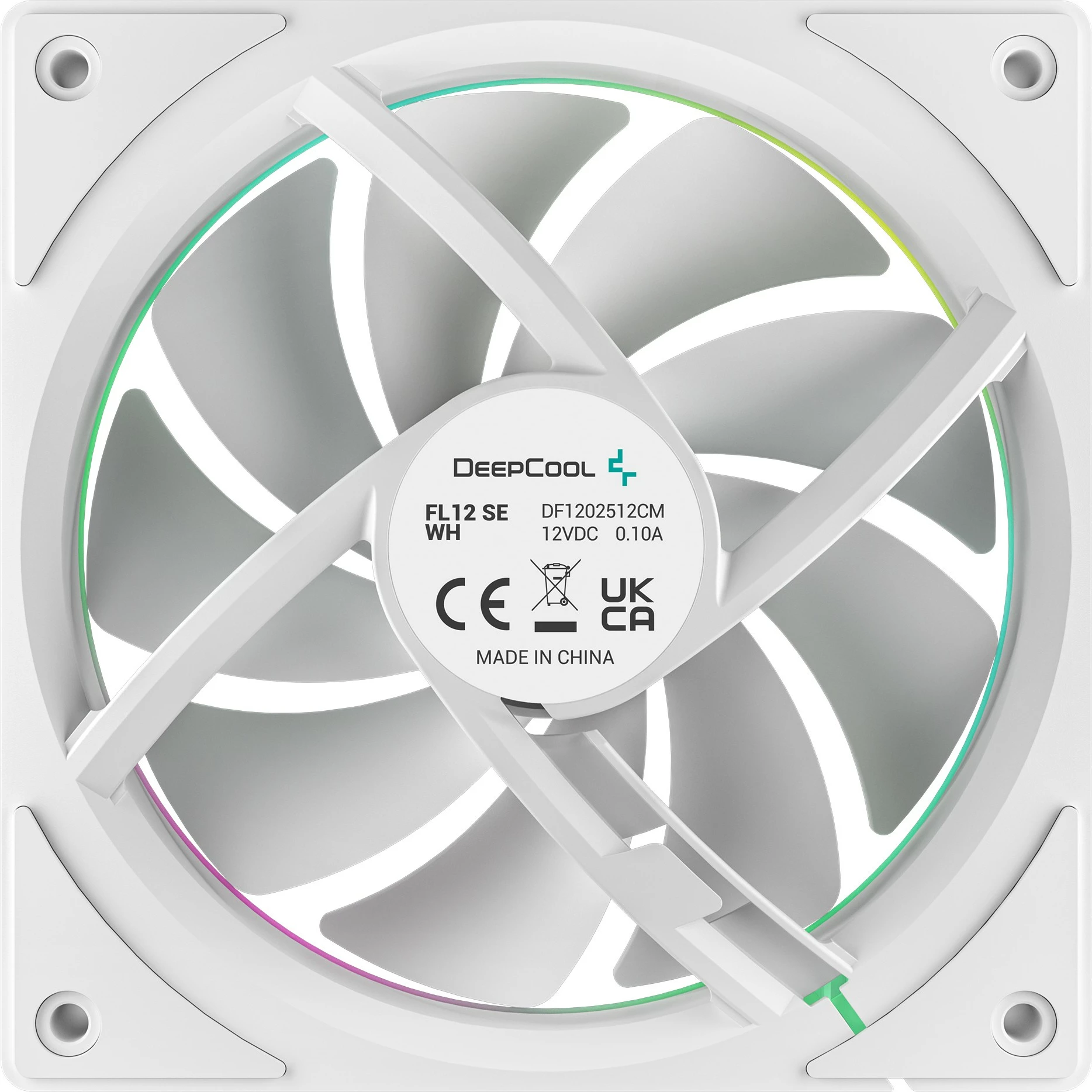 Ventilatorë Deepcool FL12 SE 3IN1 120mm, LED, të bardhë