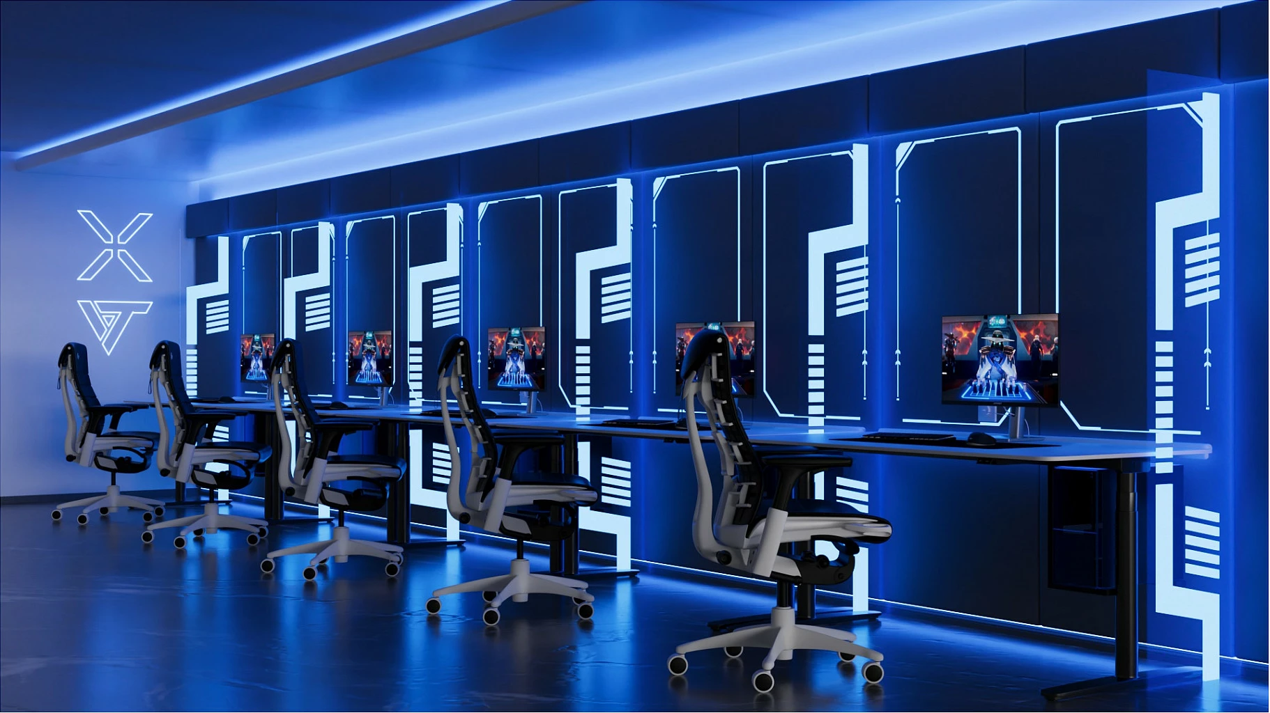 Monitor gaming JapanNext 27" Full HD 1920x1080, FreeSync, altoparlantë, zi/argjendtë
