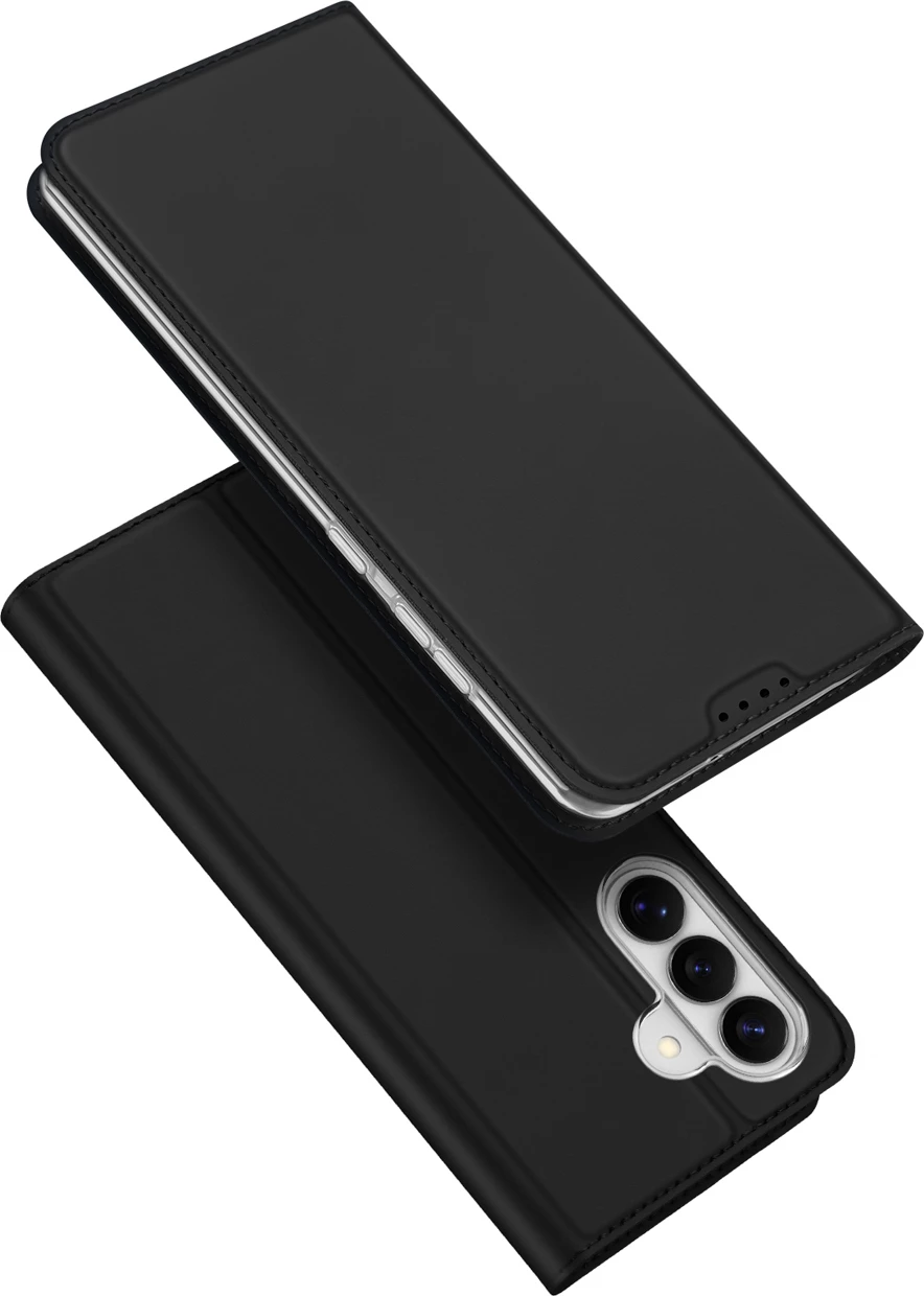 Mbështjellës Dux Ducis Skin Pro për Samsung Galaxy S26, flip me portofol dhe stand, PU+TPU, i zi