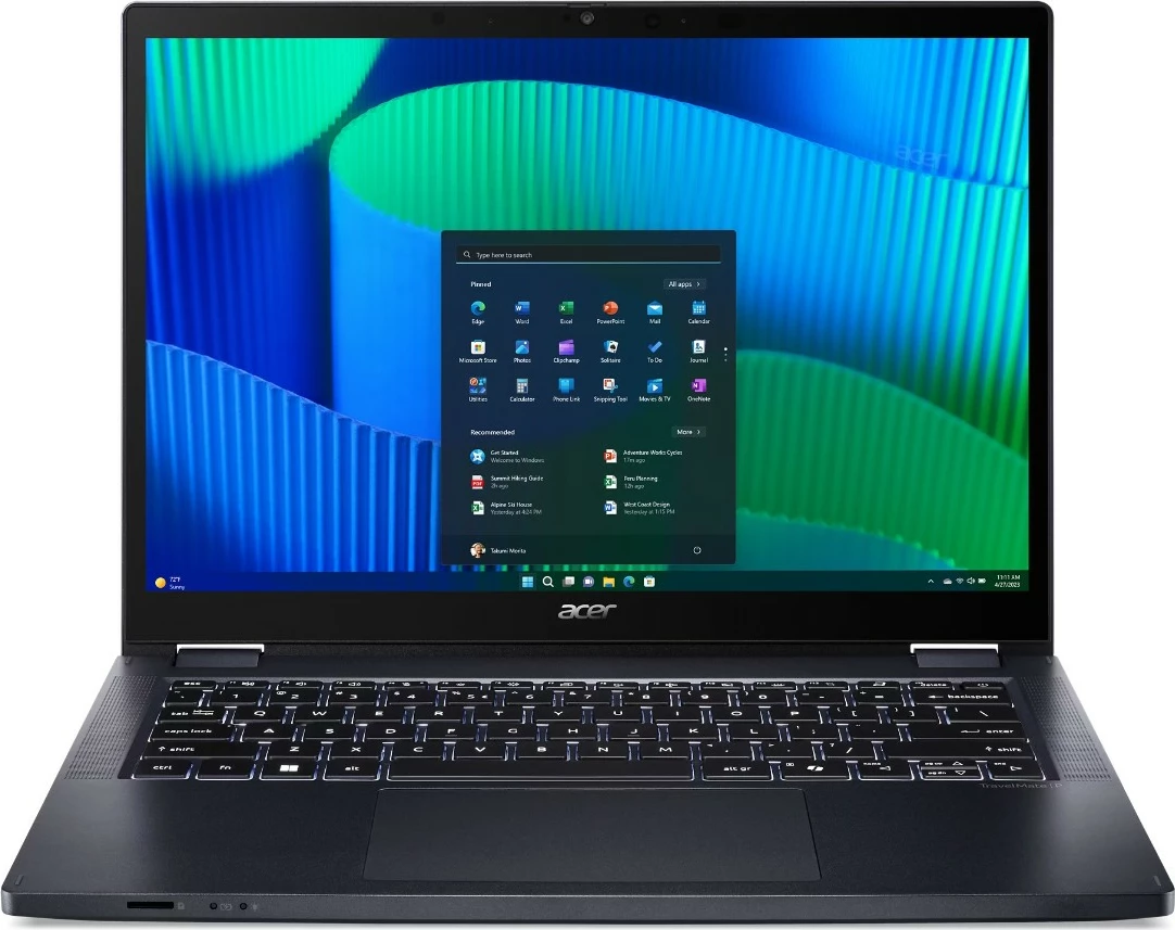 Laptop Acer TravelMate P4 Spin, i5-125U, 16GB RAM, 512GB SSD, LTE, 16:10, Windows 11 Pro
