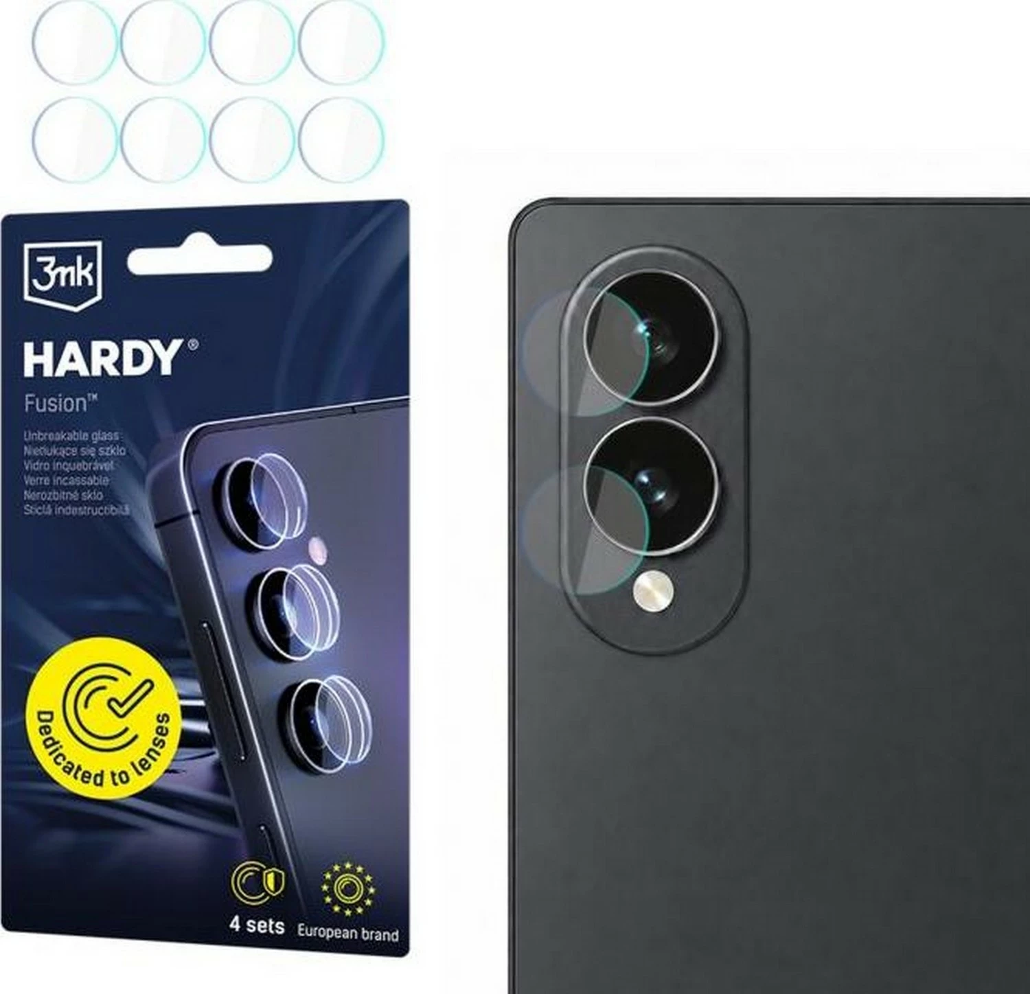 Mbështjellës xhami 3MK Hardy Fusion për kamera Samsung Galaxy Z Fold 8