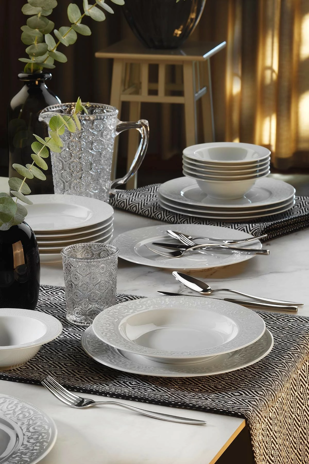 Set darkeje prej porcelani, 18 pjesë, Hermia, ACL18Y400
