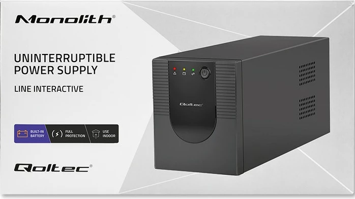 Kasë UPS Qoltec Monolith 2000VA 1200W, e zezë