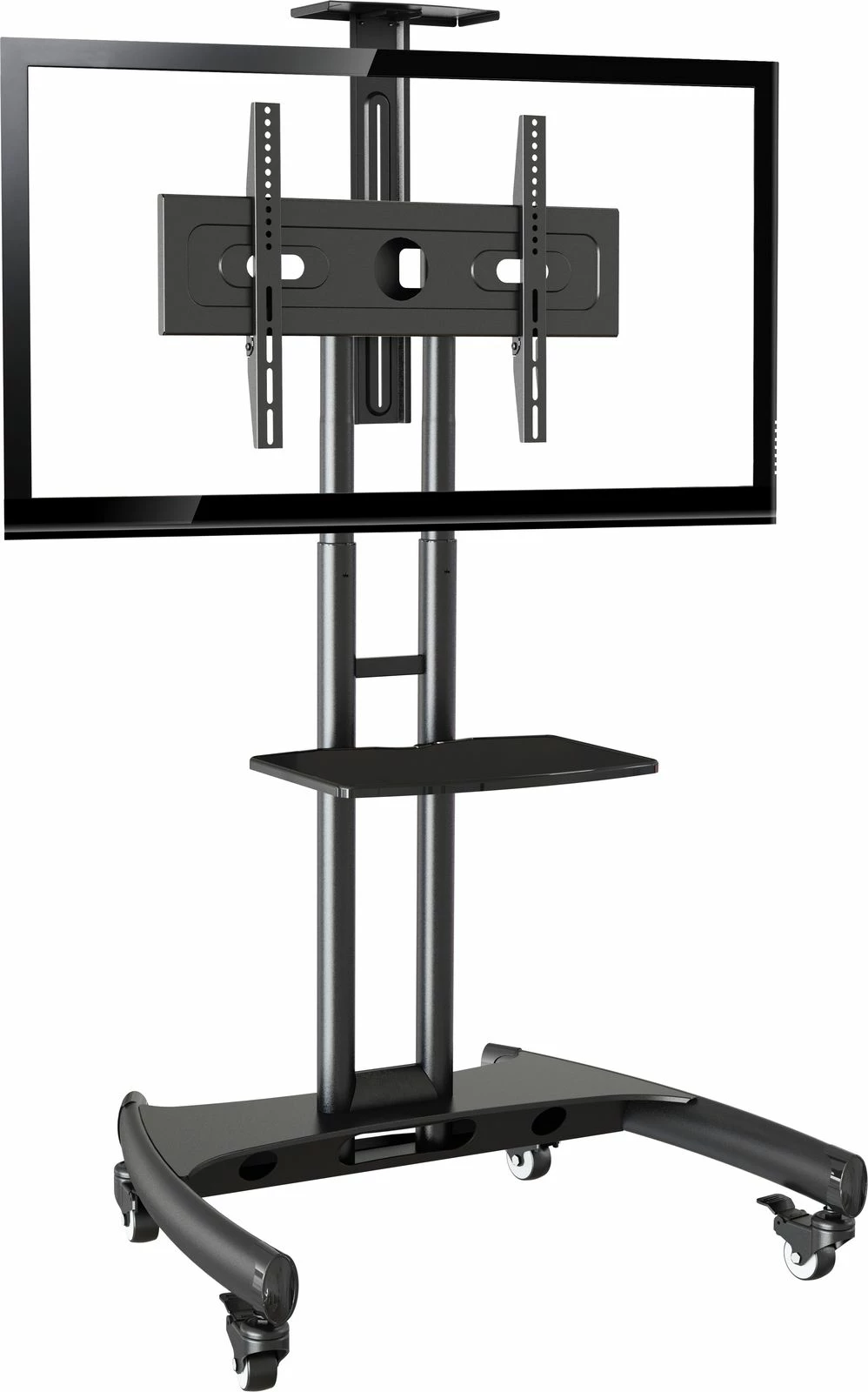 Mbajtëse TV në dysheme NB AVA1500-60-1P 32-65\", VESA 100x100-600x400, 45.5 kg, me rrota, e zezë