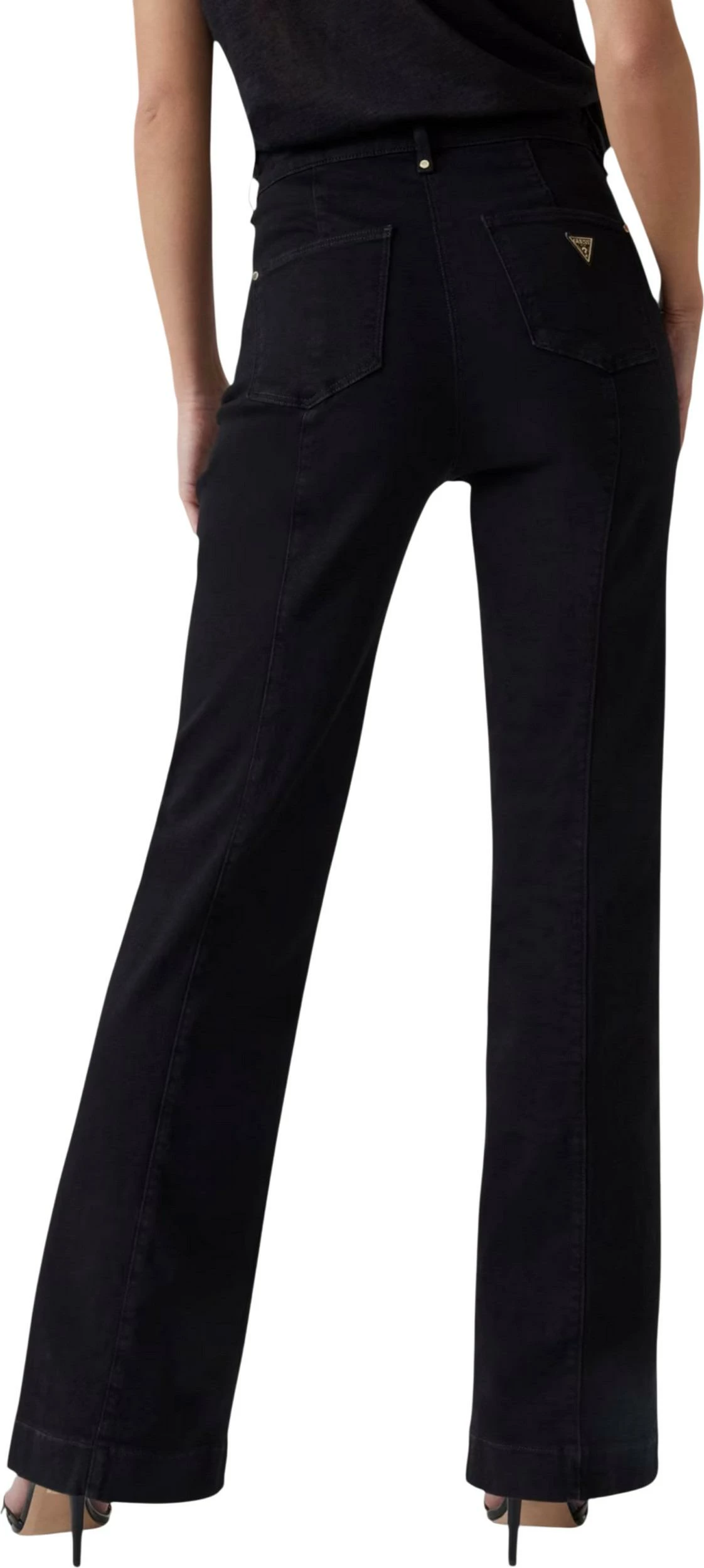 Pantallona për femra Guess New Faye Pant W5RA0P D4PZ1, të zeza [Madhësia: W28 L34]